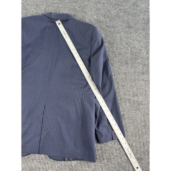 Brooks Brothers Suit Jacket 40 S Blue Wool Striped 346 Fitzgerald Fit Designer - Picture 4 of 15